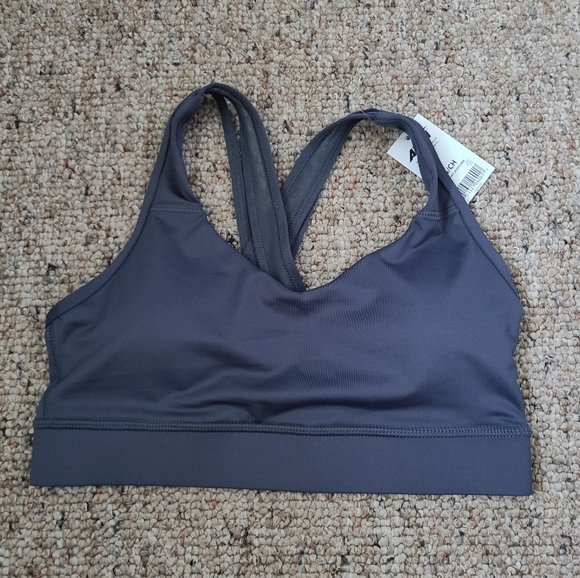 NWT Avia Strappy Gray Sports Bra Size Small - Picture 3 of 8
